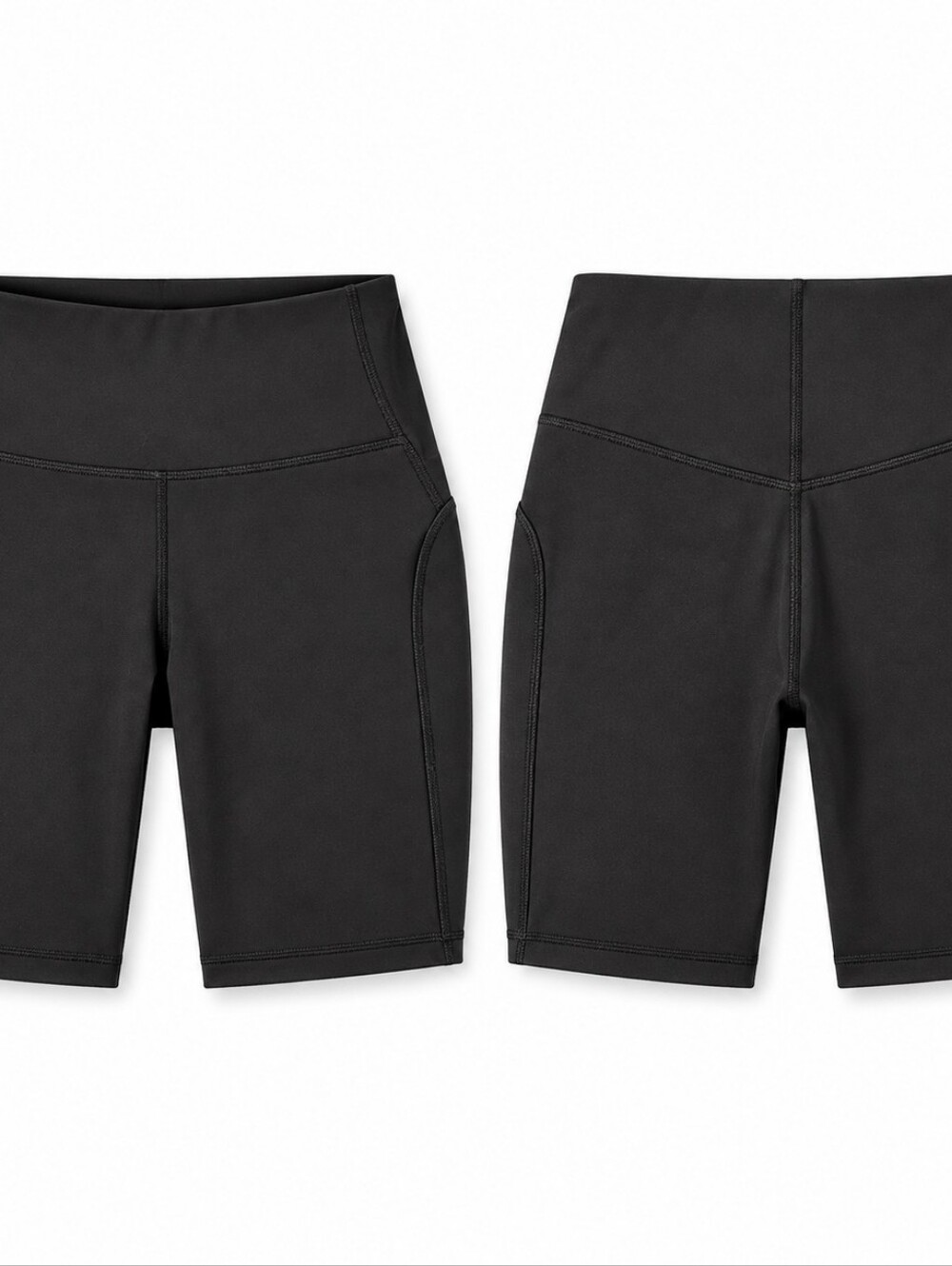 All in Motion Black Biker Shorts M Athleisure Gymcore Minimalist Activewear